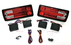 Fits 1990~2011 Benz G Class W463 LED Tail Lamp Light Black RIM Red White - Bild 1 von 2