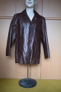 Mens Vintage Retro 1970's style genuine leather jacket by Angelo Litrico for C&A - Picture 1 of 8