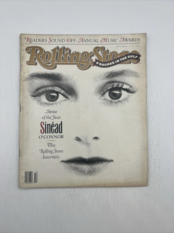 Rolling Stone Magazine Issue 599 March 7 1991 Sinead O'Connor Annual Music Award - Image 1 of 4