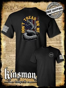 Camiseta Don't Tread On Me bandera de Estados Unidos serpiente de cascabel 2 caras - Imagen 1 de 7