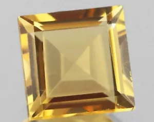 CITRINO DORADO 7 MM CORTE CUADRADO TODO NATURAL - Imagen 1 de 1