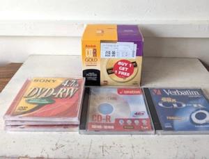 Kodak Gold Ultima CD-R (650MB) bundle with dvd-rw and mixed cd-r x13 discs - Photo 1/9