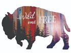 Buffalo Wall Plaque 24 Inches XL Wild and free Wildlife Animals