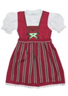 Kinderdirndl Baby Dirndl für Mädchen Pink Navy Geblümt
