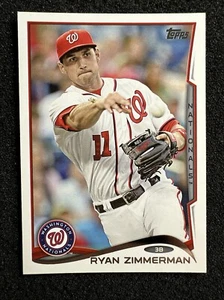 Ryan Zimmerman #378 2014 Topps cantidad de béisbol Nacionales de Washington - Imagen 1 de 2