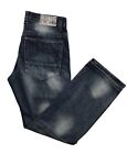 MONARCHY Jeans Mens 34x31 Blue Denim (tag 34x33) Thrash Rocker Billy