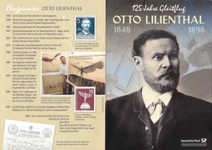 GERMANY - 2016 "OTTO LILIENTHAL" Presentation Folder (BERLIN) Postmark !! - Picture 1 of 4