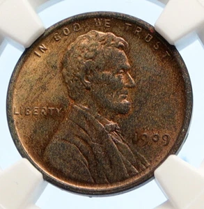 1909 USA United States of America LINCOLN WHEAT EARS OLD CENT Coin NGC i95609 - Picture 1 of 5