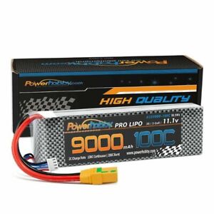 Powerhobby 3S 11.1V 9000mah 100C GRAPHENE Lipo Battery w XT90 Plug