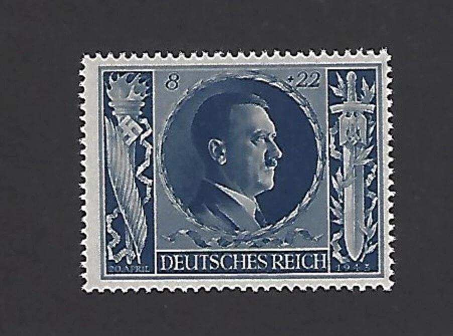Sello MNH Hitler Sc B233 PF08 + PF22 1943 Cumpleaños / Segunda Guerra Mundial Alemania / Tercer Reich Foto 1 de 1