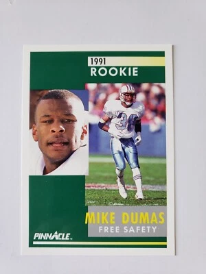 1991 Pinnacle Football #286 Mike Dumas RC - Image 1 of 2