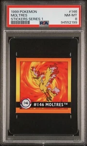 MOLTRES #146 Pokemon Artbox Stickers Series 1 - PSA 8 - Picture 1 of 2