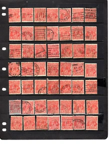 AUSTRALIA USED 2 CENT KING GEORGE V STUDY LOT 1 PHOTO SON - Picture 1 of 1