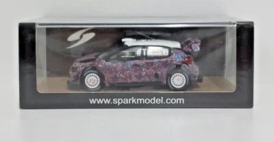 SPARK 1:43 MODELLINO AUTO CITROEN C3 WRC RALLY TEST CAR 2017 DIE CAST MODELLISMO - Immagine 1 di 4