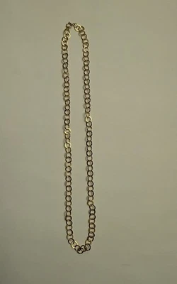5mm Flat round cable chain 18" 14kt gold filled with spring ring clasp 1pc - Image 1 of 4