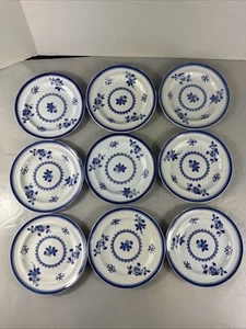 Set of 9 Spode GLOUCESTER BLUE (no trim) 6" Bread Plates (New Stone) 6” - Picture 1 of 18