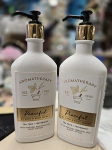 2 X BATH & BODY WORKS AROMATERAPIA ÁRBOL DE TÉ PACÍFICO MENTA LOCIÓN CORPORAL - Imagen 1 de 2