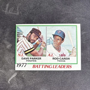 1978 Topps - League Leaders Rod Carew, Dave Parker #201 O/C Nice Card - Picture 1 of 2