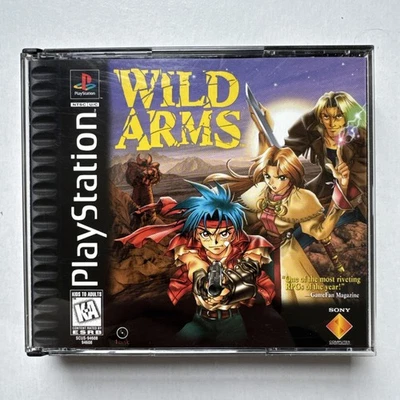 Wild Arms PS1 Sony Playstation1 Etiqueta Negra Incompleta Sin Juego Ni Manual LEER Foto 1 de 4