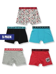 Only Boys Boys' 5-Pack Gamer Boxer Briefs Color: red/multi Size: 8 - 10 - Picture 1 of 1