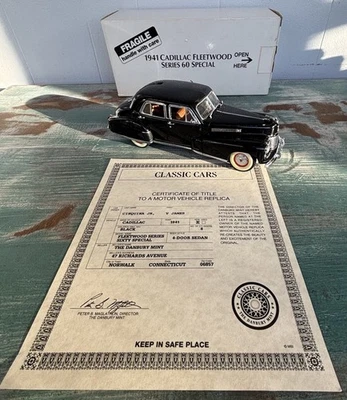 Danbury Mint 1941 Cadillac Fleetwood Series 60 Special W/Cert 1:24 - Mint - Image 1 of 4