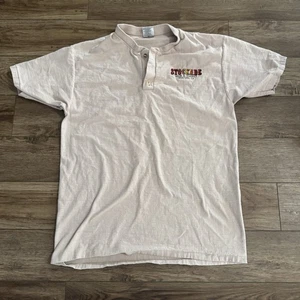 Vintage Stockade Whiskey California Bar Henley Shirt - Picture 1 of 6