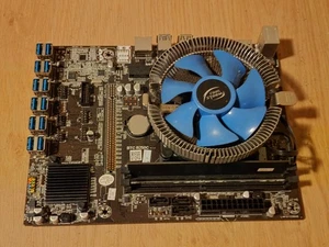 BTC B250C LGA1151 12 PCI-E/USB GPU Ports ( Mining) Setup. Intel Gold + DDR4 RAM - Afbeelding 1 van 3