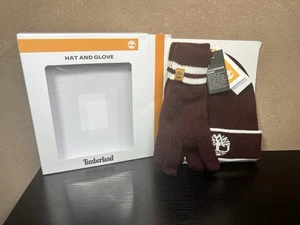 Timberland Hat & Glove Set - Burgundy - New With Tags - Open Box. - See Photos - Picture 1 of 9