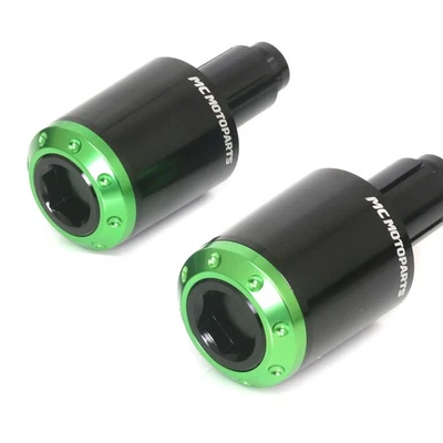 ATOM Green Aluminum Bar Ends For Kawasaki ZZR1200 05 04 03 02 - Изображение 1 из 4
