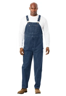 Boulder Creek by KingSize Men's Big & Tall  Denim Overalls - Image 1 of 4