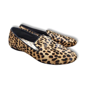 Birdies Size 8 Starling Flats Calf Hair Leopard Print Slip on NWOB MSRP $150! - Picture 1 of 10