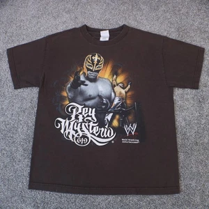 Camisa Gráfica Vintage AAA Rey Mysterio 619 Juvenil XL Hombres Pequeña Marrón Lucha Libre - Imagen 1 de 12
