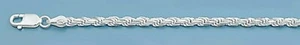 Italian Chain Rope 070 Sterling Silver 925 Necklace Width 3.5 mm Length 22 inch - Picture 1 of 1