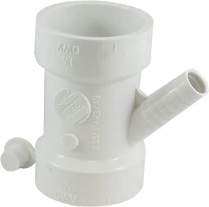 Aparato de PVC blanco Canplas 212321W Wye, 1-1/2"" x 1-1/2"" x 1/2"" ENVÍO GRATUITO - Imagen 1 de 1
