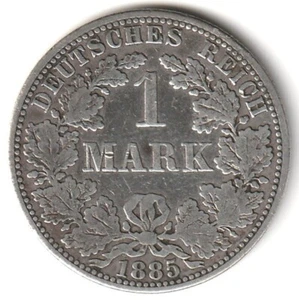 1885-A Deutsches Reich Mark *** Berlin *** geringe Auflage Silber kostenloser Versand - Bild 1 von 2