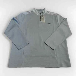 Callaway Men's Opti-DRI Long Sleeve Quarter Zip Pullover SZ: XXL Gray NWT - Picture 1 of 6