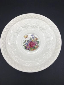 Vtg 1940s Wedgwood Wellesley Floral Rimmed Tea Cup Saucer Only Tintern England - Picture 1 of 6