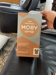 The Original Moby Wrap Classic Cotton Black Wrap Baby Carrier For Mommy Comfort - Picture 1 of 3