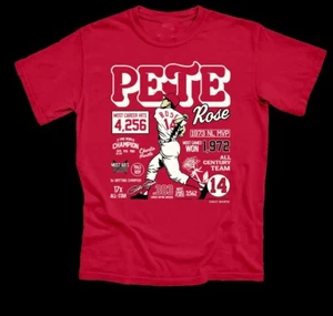 Pete Rose Red T-Shirt Cotton Unisex S-234XL For Men Women All size HRL186 - Picture 1 of 4