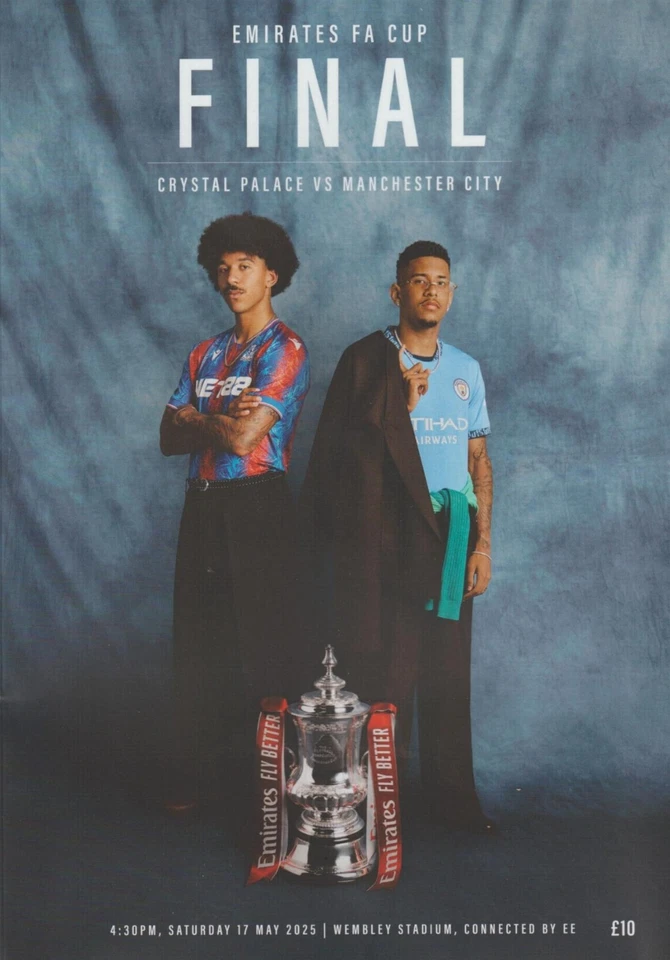* 2025 FA CUP FINAL - CRYSTAL PALACE v MANCHESTER CITY -PROGRAMME IN STOCK NOW * - Image 1 of 1