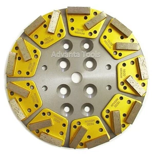 9 Stück Diamantschleifscheibe/Schuh plus eine 10 Zoll Schleifplatte - Bild 1 von 9