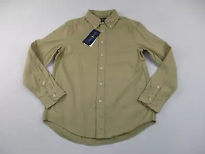 Ralph Lauren Shirt Boys 10-12 Brown Long Sleeve Button Down Preppy - Picture 1 of 12
