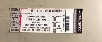 STEVE MILLER BAND - 7/2/2017 - BMO Harris Pavilion - Milwaukee, WI - Image 1 of 2