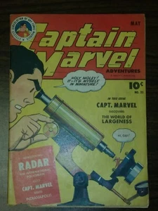 CAPTAIN MARVEL ADVENTURES #35 VG (4.0) 1944 MAY FAWCETT* - Picture 1 of 2