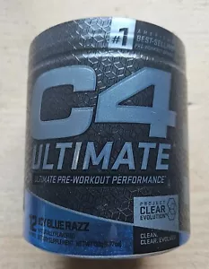 CELLUCOR C4 Ultimate ICY BLUE RAZZ Pre-Workout 12 Servings 10/2025 - Picture 1 of 4