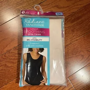 NIP Womens Radiant Vanity Fair 2 in 1 Tank Scoop & V-Neck Size XXL - Picture 1 of 12