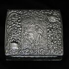 Wonderful Quality Antique Chased Solid Silver Jewellery Box.