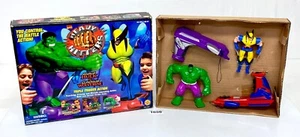 Marvel X-Men Heavy Hitters Raging Hulk vs Slashing Wolverine Figure Set Toybiz - Picture 1 of 11