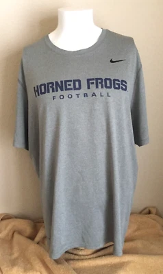 TEXAS CHRISTIAN UNIVERSITY HORNED FROGS FOOTBALL NIKE DRI-FIT MENS T-SHIRT - XXL - Image 1 of 4