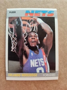 ORLANDO WOOLRIDGE New Jersey NETS 1987-88 FLEER Basketball Card #129 - Picture 1 of 2